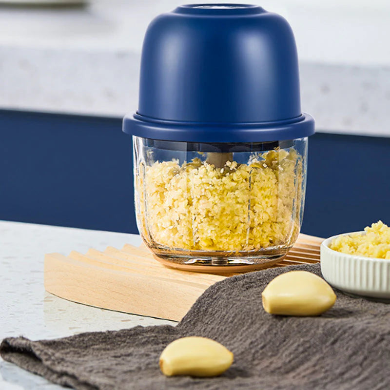 🏆 Last Day Special Price⏰Cordless Multifunctional Mini Electric Food Processor, Wireless Portable Kitchen Chopper for Minced Meat, Garlic & Baby Puree, Fast Food Prep Kitchen Helper