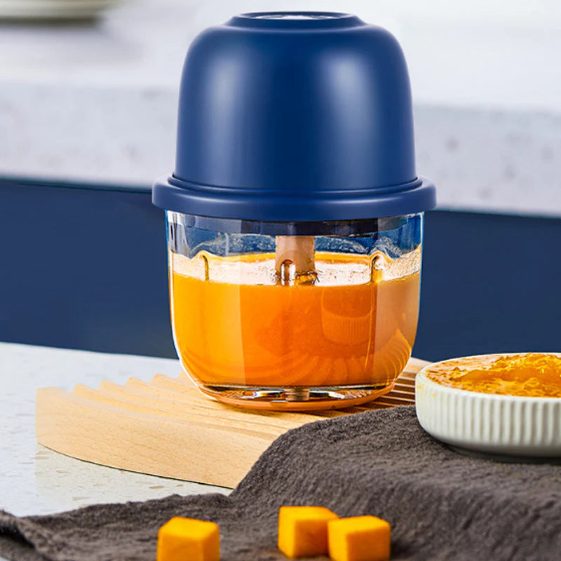 🏆 Last Day Special Price⏰Cordless Multifunctional Mini Electric Food Processor, Wireless Portable Kitchen Chopper for Minced Meat, Garlic & Baby Puree, Fast Food Prep Kitchen Helper