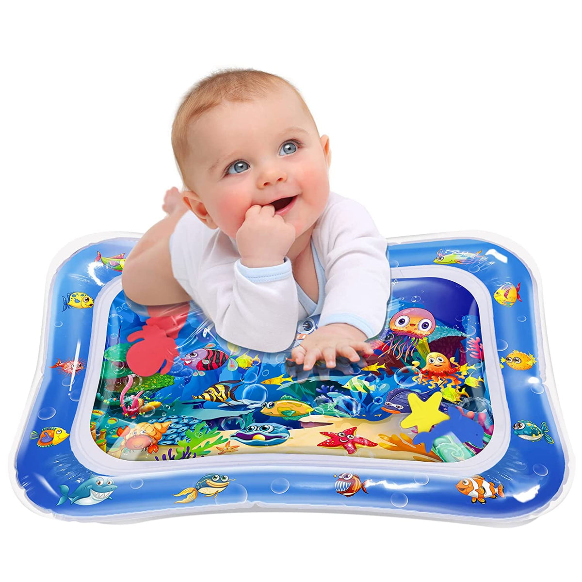 Inflatable Baby Tummy Time Water Play Mat for Fun & Development