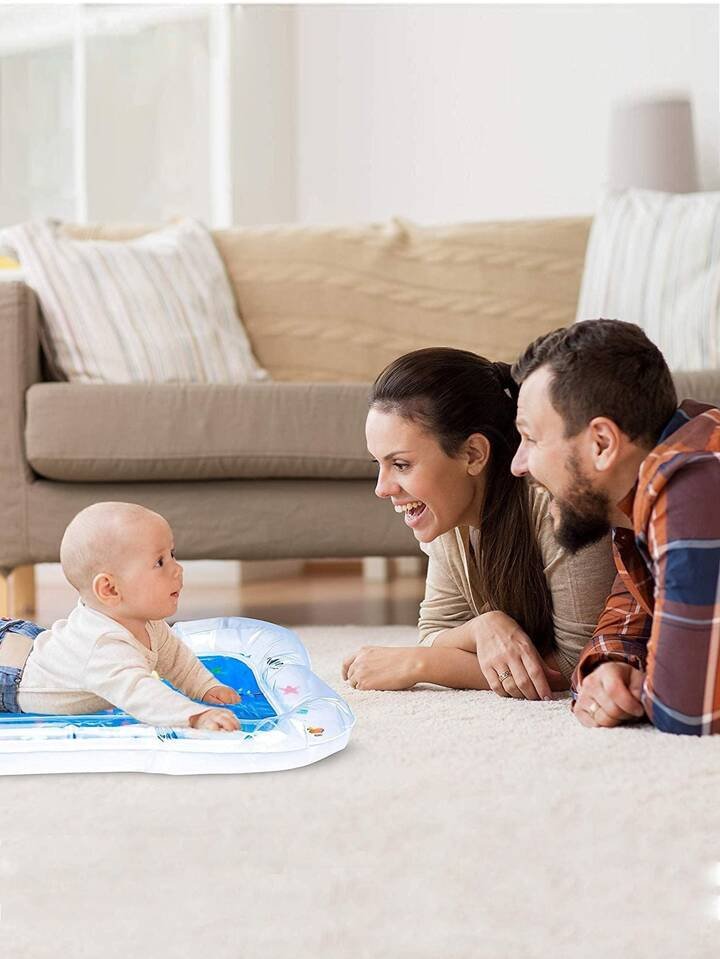 Inflatable Baby Tummy Time Water Play Mat for Fun & Development