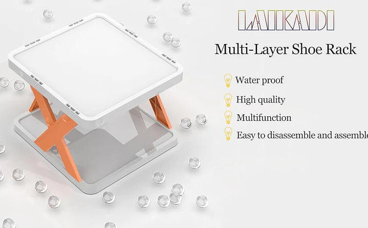 X-Shaped 5 Layers Multipurpose Shoe Rack