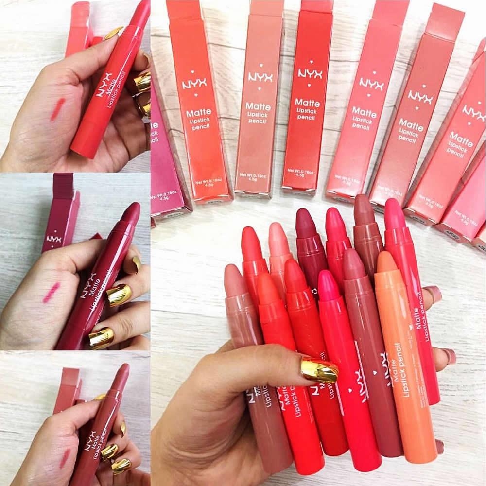 NYX LIP CRAYONS PACK OF TEN (12)