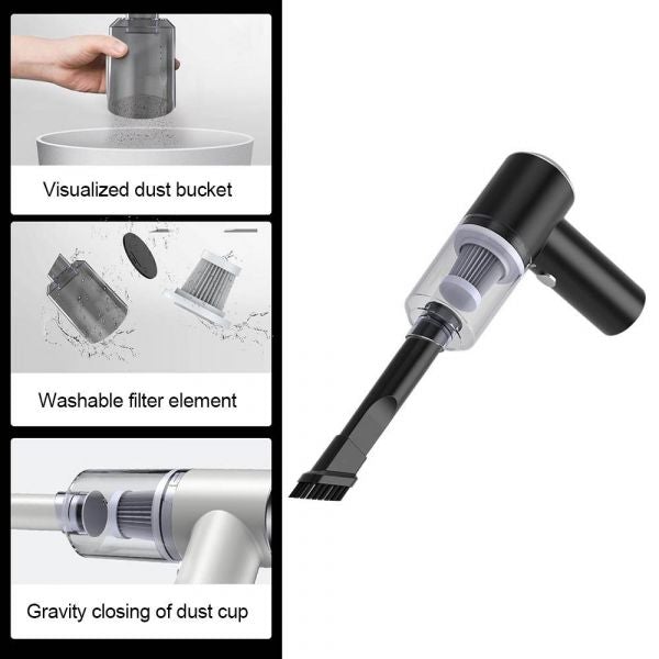 Portable Mini 2 In 1 Vacuum Cleaner For Car & Home
