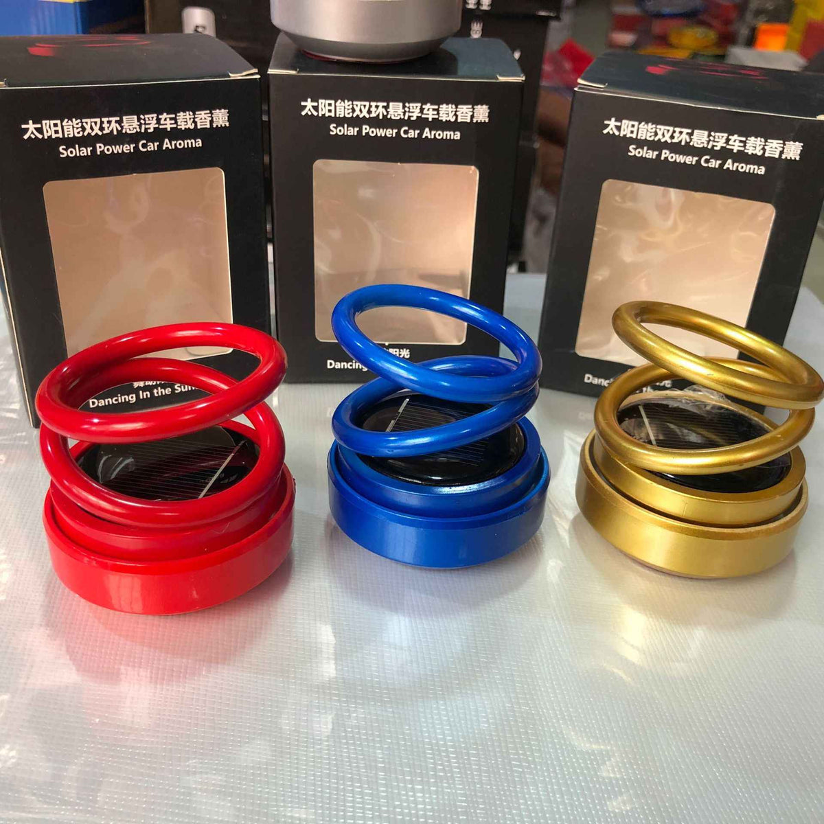 SOLAR DUAL SUSPENSION VEHICLE FRAGRANCE ( buy one get one free)