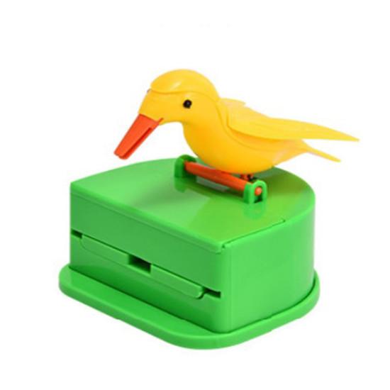 Creative and personalized household full-automatic small bird toothpick holder