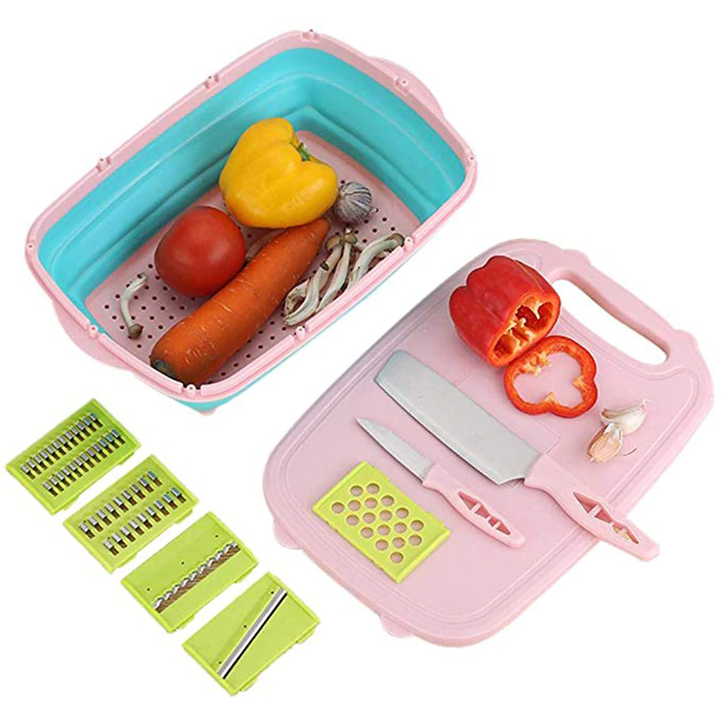 9 In 1 Multi-Functional Vegetable With Basket And Cutting Board