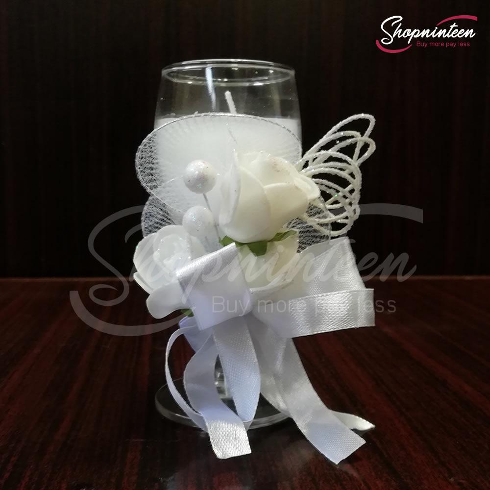 Beautiful Flower Candle Gift