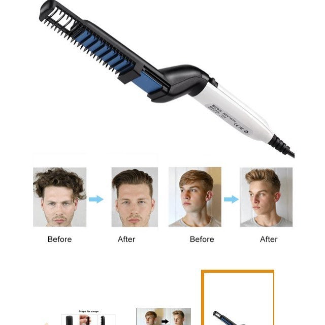 MEN'S HAIR AND BEARD STRAIGHTENER