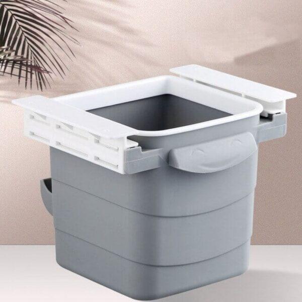 Retractable Hidden Waste Bin Under Table