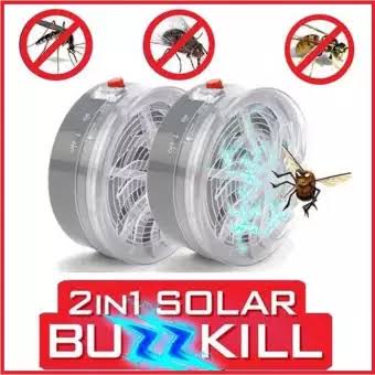 2IN1 MOSQUITO INSECT SOLAR BUZZ KILL ZAPPER KILLER