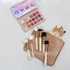 Branded High Pigmented Eyeshadow & Soft Branded Brushes with Pouuch