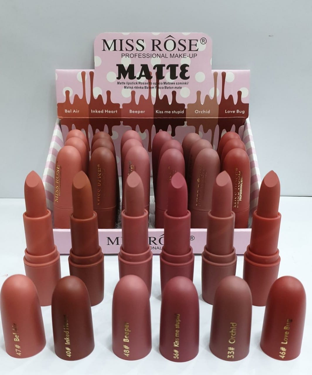Miss Rose bullet Lipstick Pack Of 6