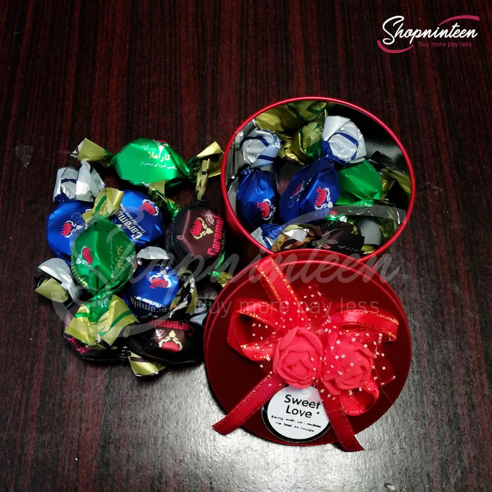 Round Jewelry Box with Candy
