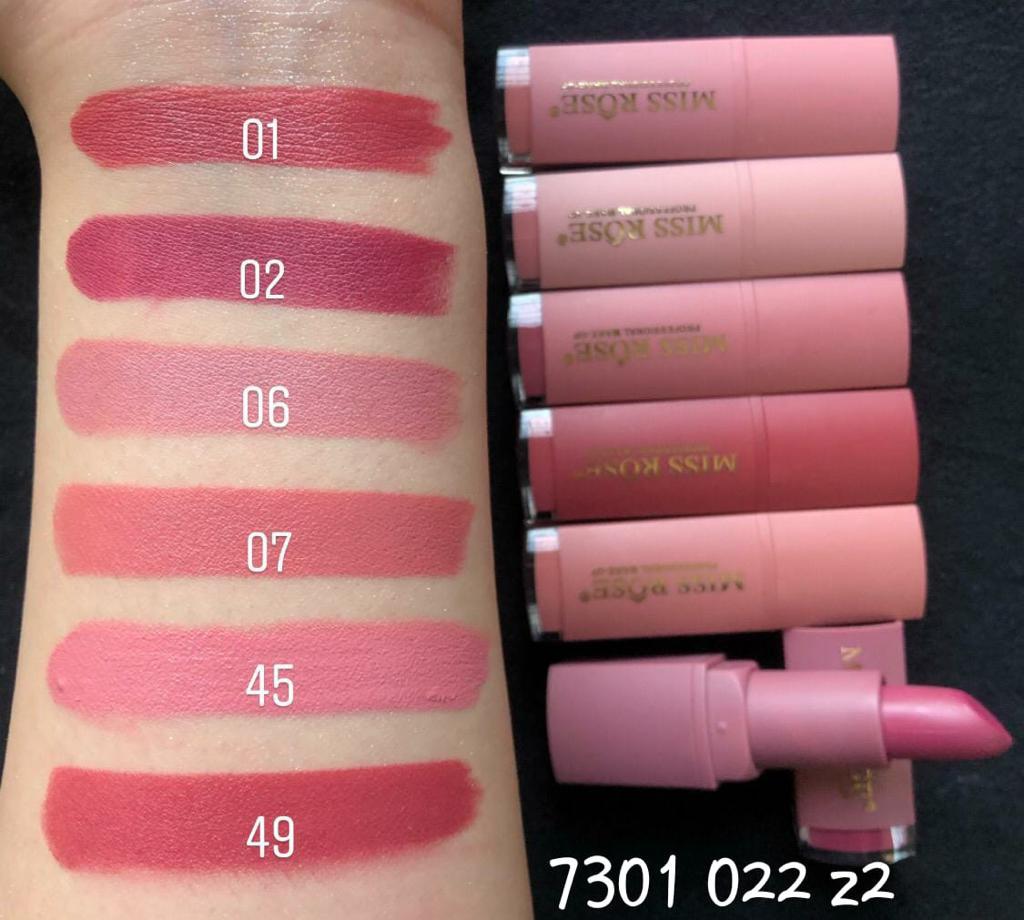 Miss Rose Matte lipsticks (set of 6)
