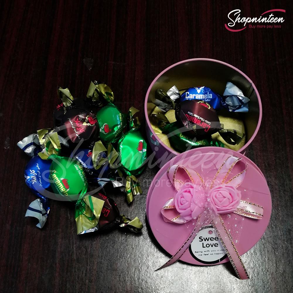 Round Jewelry Box with Candy
