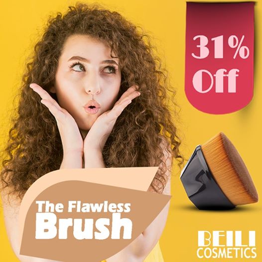Diamond shaped foundation brush