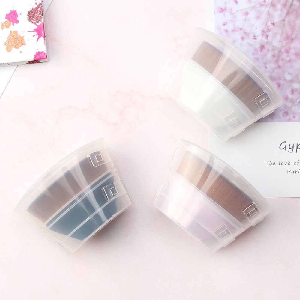 Diamond shaped foundation brush