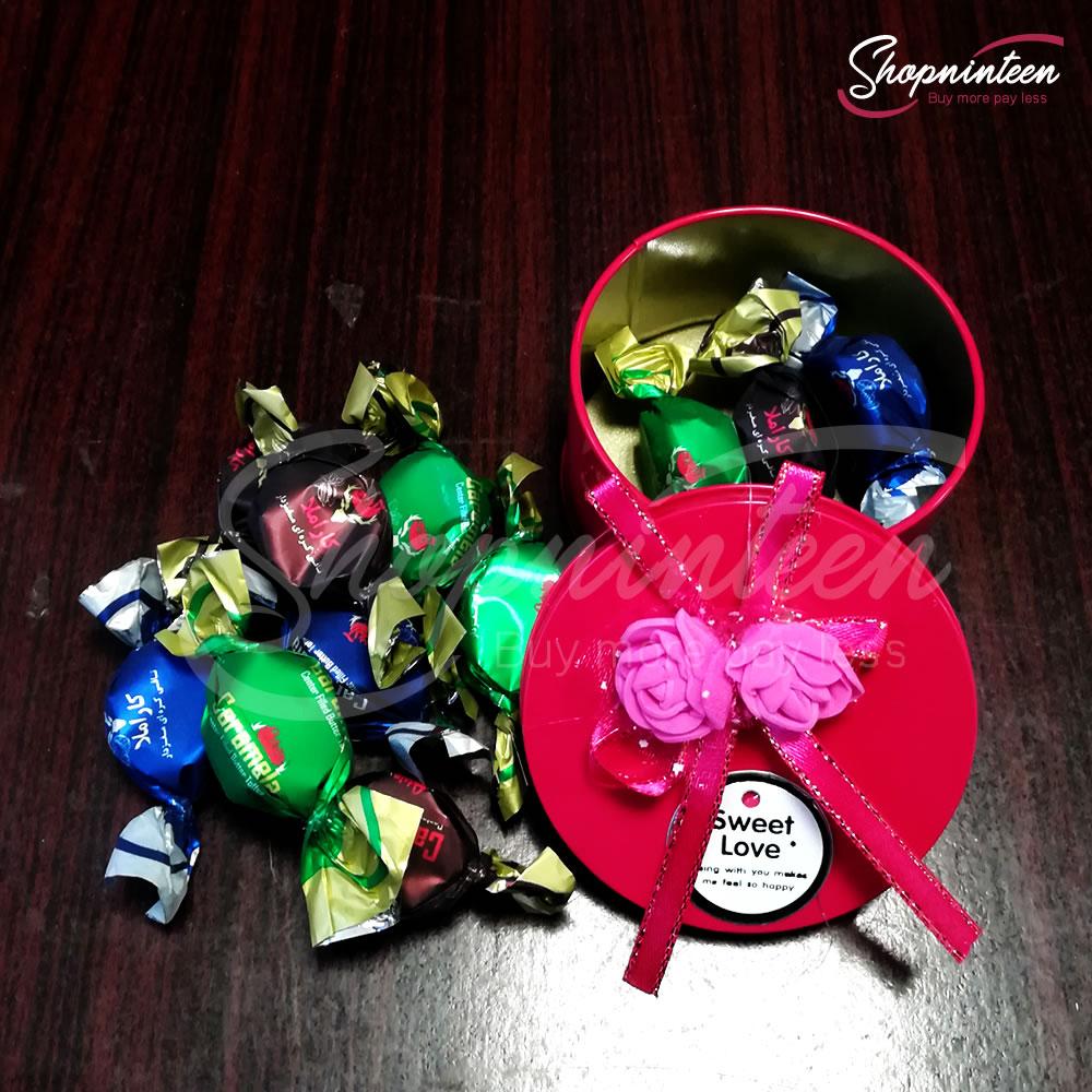 Round Jewelry Box with Candy