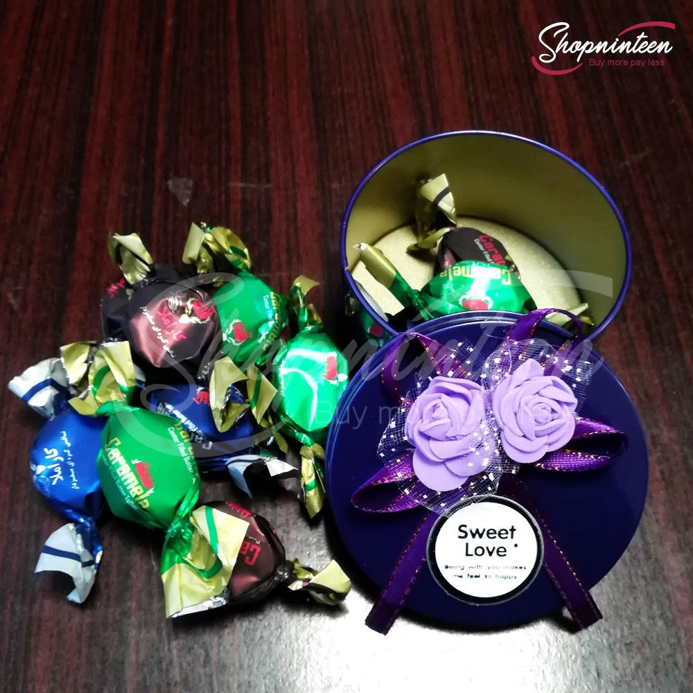 Round Jewelry Box with Candy