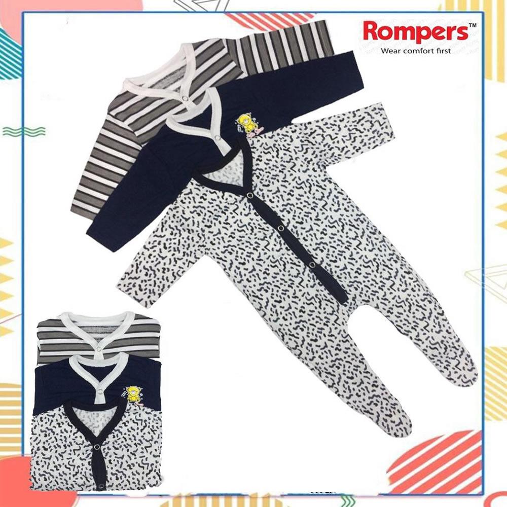 SLEEP SUIT PACK OF 3 For SIZE NEW BORN TO 3 YEARS Deal 3