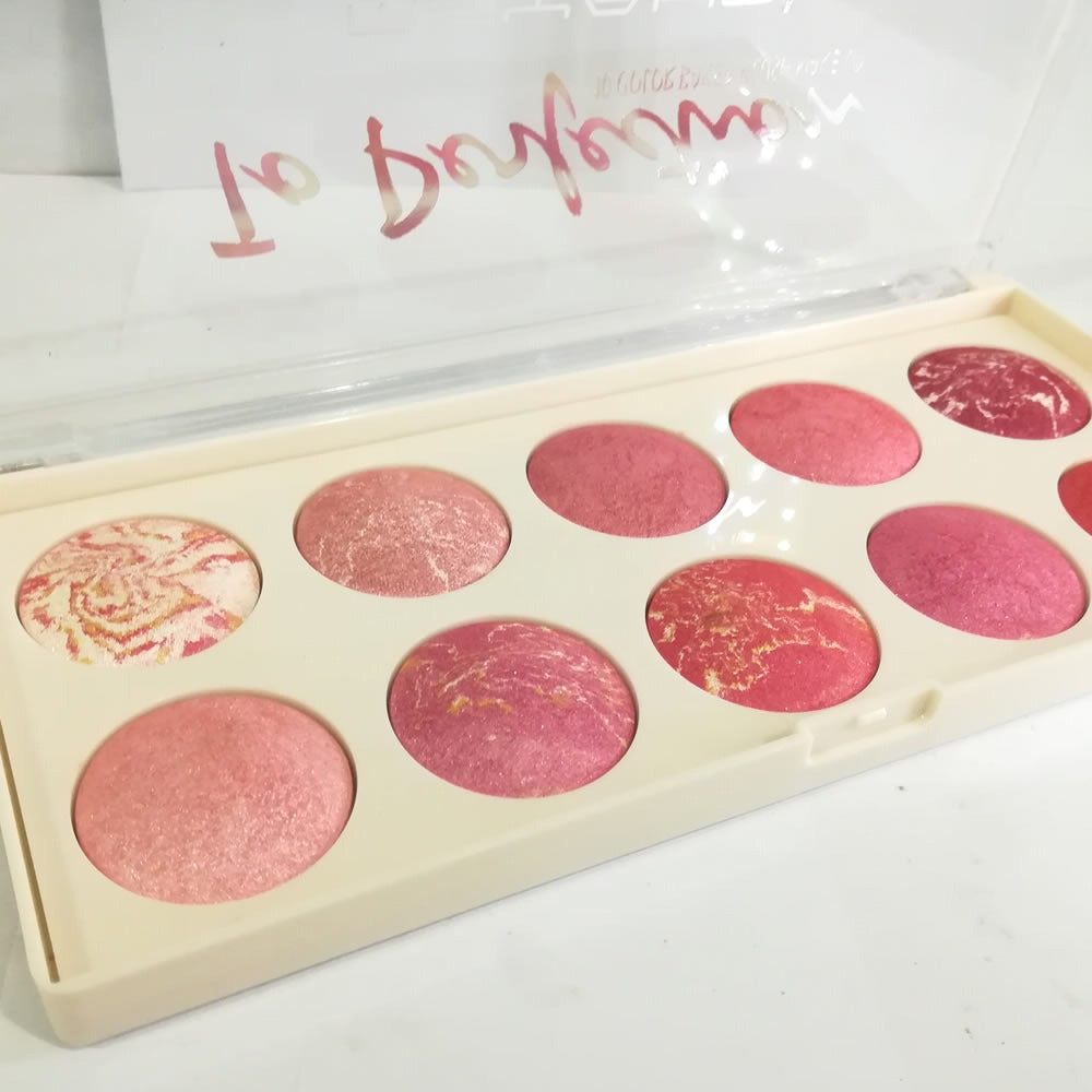 10 COLOR PROFESSIONAL BAKED  HIGHLIGHTER PALETTE