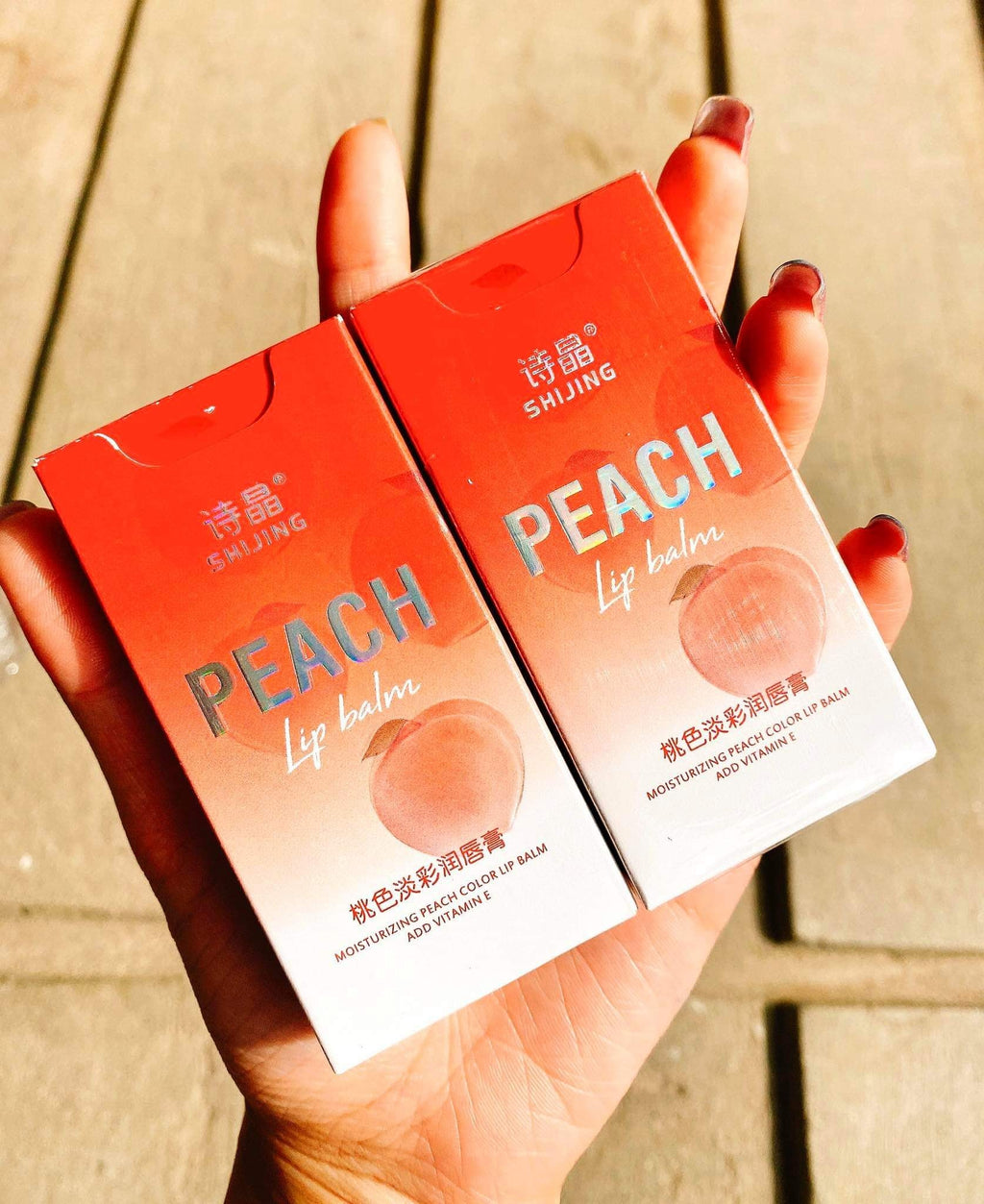 MOISTURIZING PEACH COLOR LIP BALM PACK OF 3