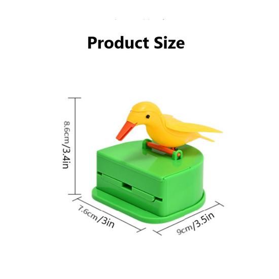 Creative and personalized household full-automatic small bird toothpick holder