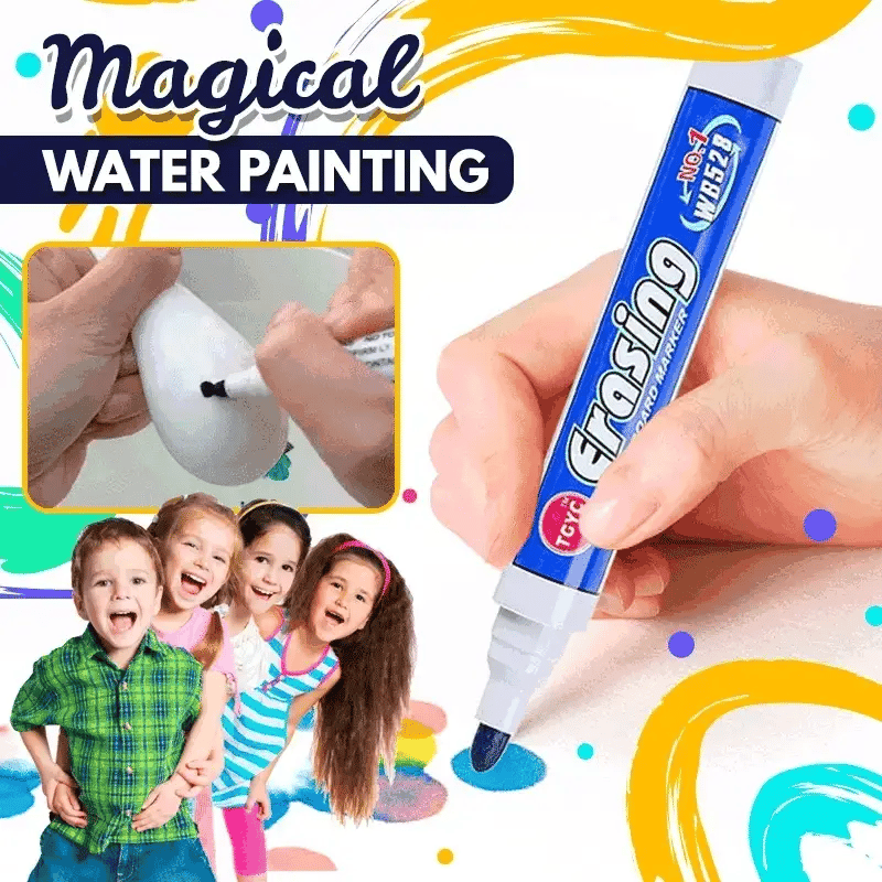 12 Color Magical Water Painting Pen with Ceramic Spoon