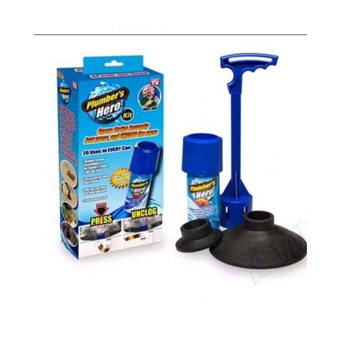 Air Power Drain Blaster Pump For Bath Toilets Bathroom Kitchen PLUMBER HERO