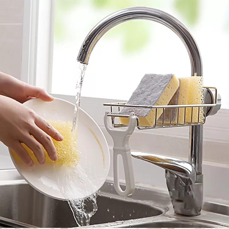 Stainless Steel Kitchen Sink Caddy Sponge Holder