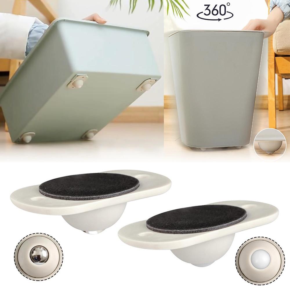 Adhesive Casters Pulley Rollers Set