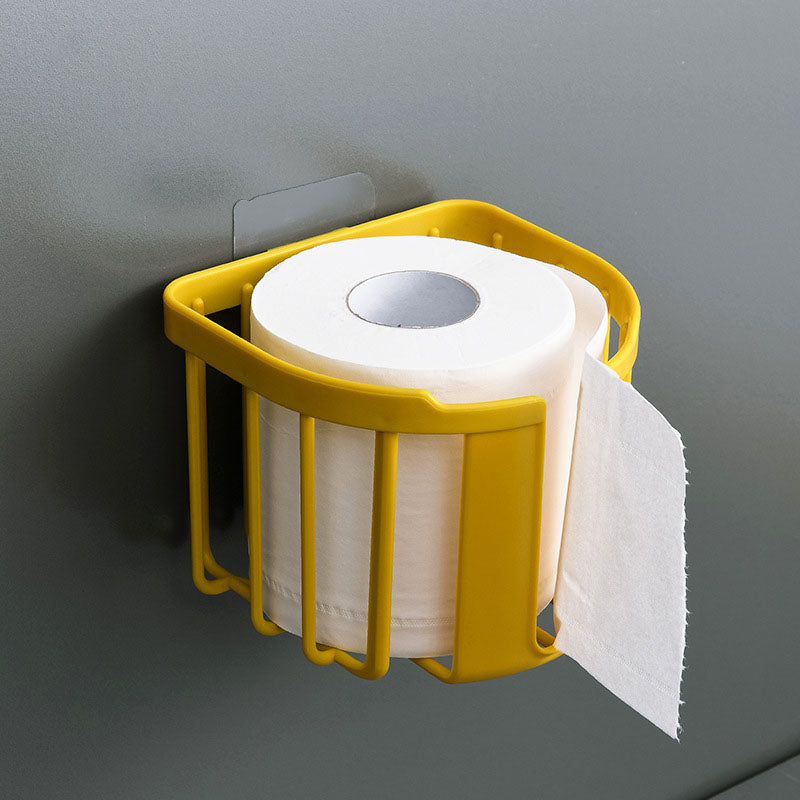 Bathroom Wall-mounted Draw Paper Rack Punch-free Storage Basket