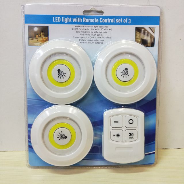 LED Light Wireless Remote Control Night Light 3W Super Bright