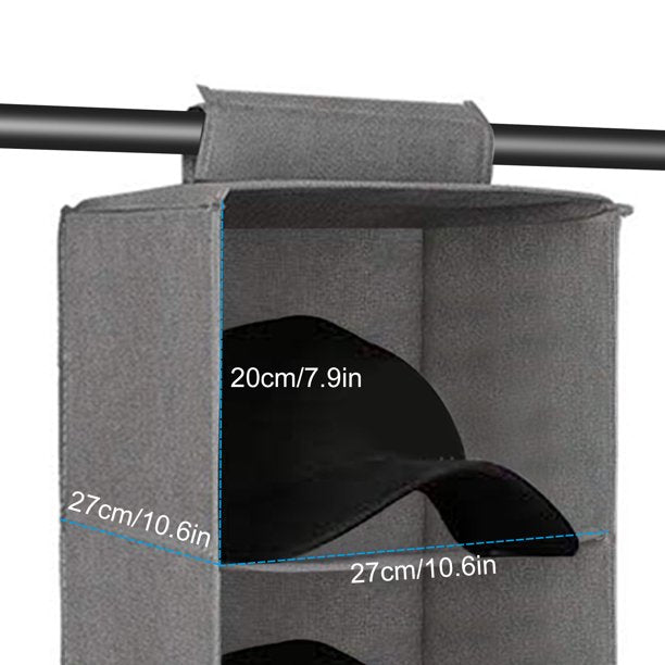 3-Shelves Hanging Closet Organizer