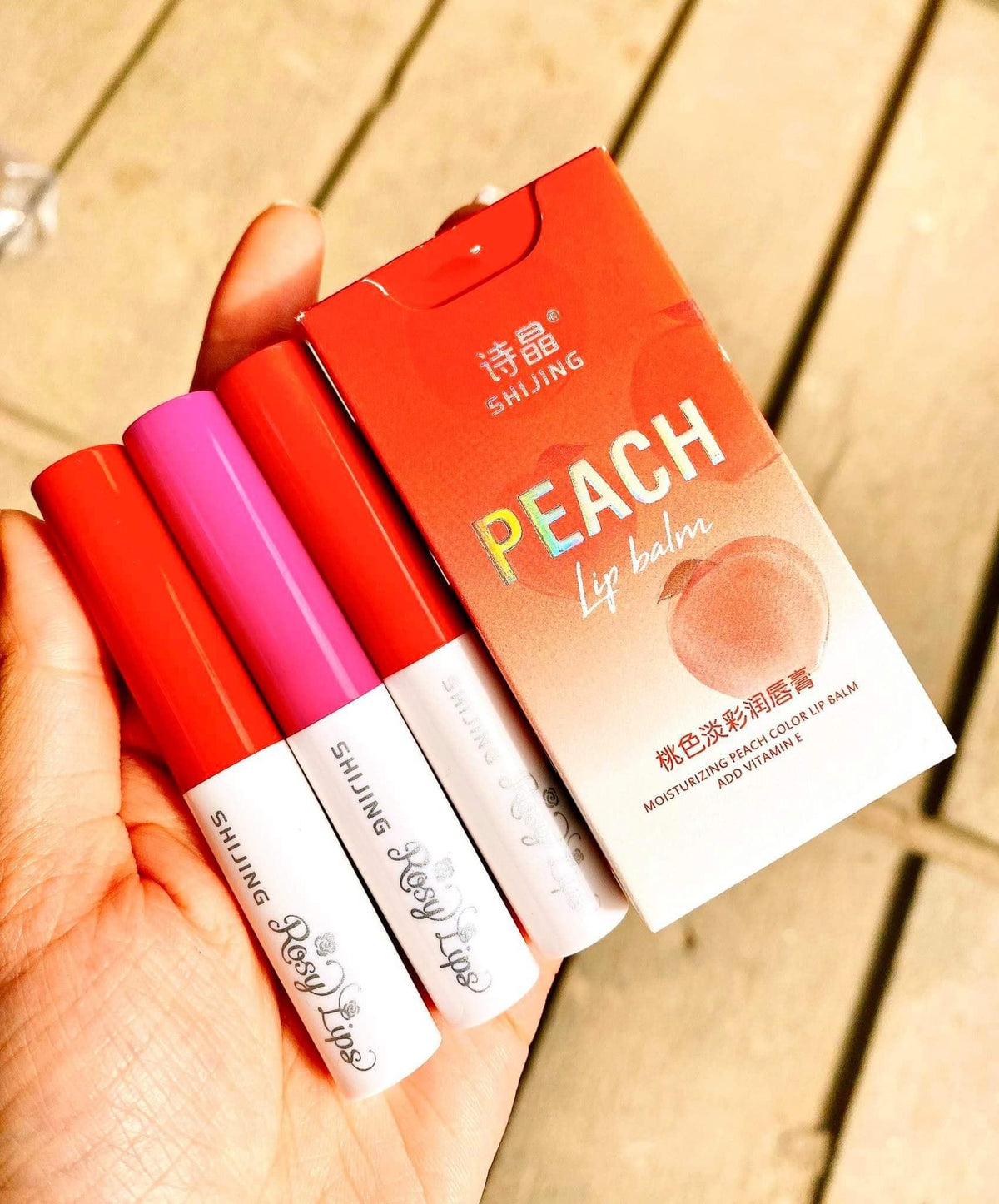 Peach Lip Balm Pack of 3