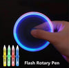 Flash Rotary Pen LED Luminous Spinning Pen Colorful Rolling Pen