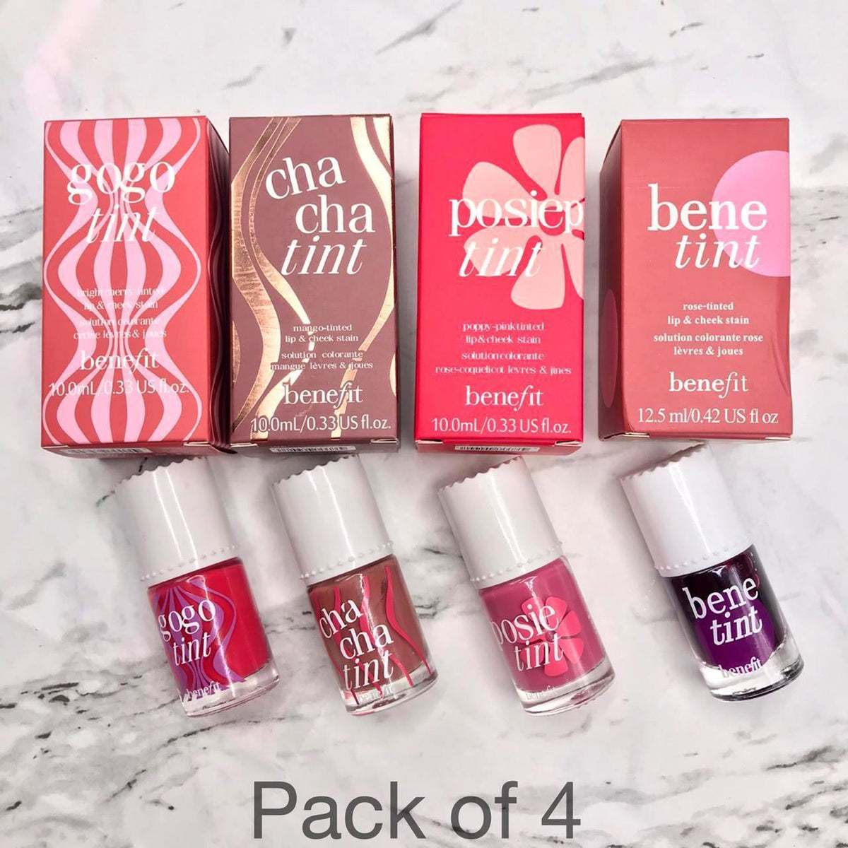Pack of Four (4) BENETINT , Pose , Gogo  and chacha