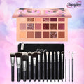 Nude Eye shade plat and Branded Zova Brush set .