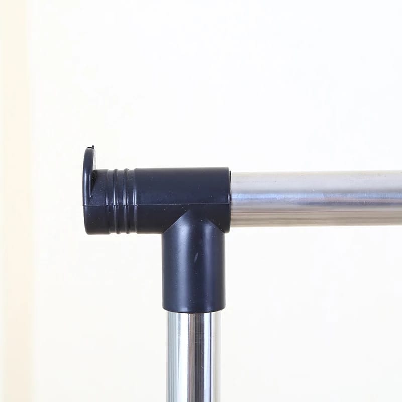 Lowes portable adjustable stainless steel rack clothes hanger pole