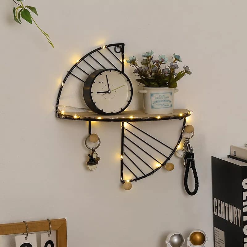 Creative Wall Storage Shelf With Hook