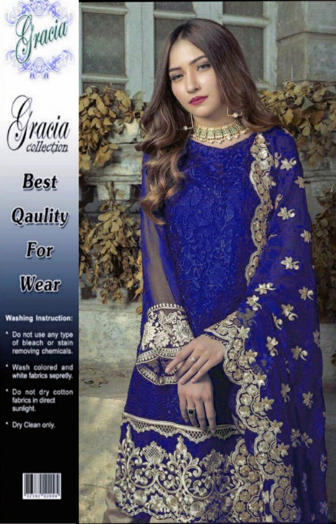 Heavy Embroidered Daman AGHA NOOR
