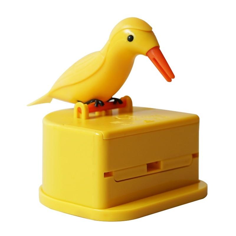 Creative and personalized household full-automatic small bird toothpick holder