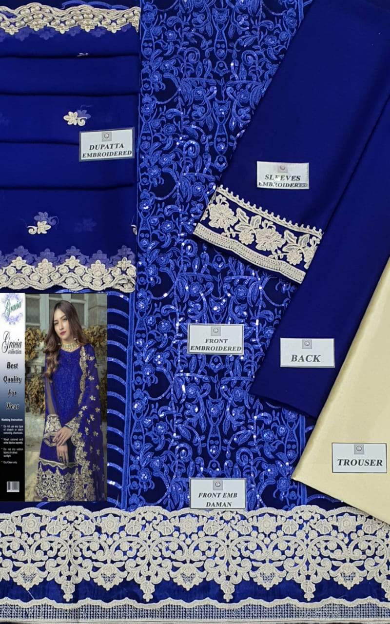 Heavy Embroidered Daman AGHA NOOR