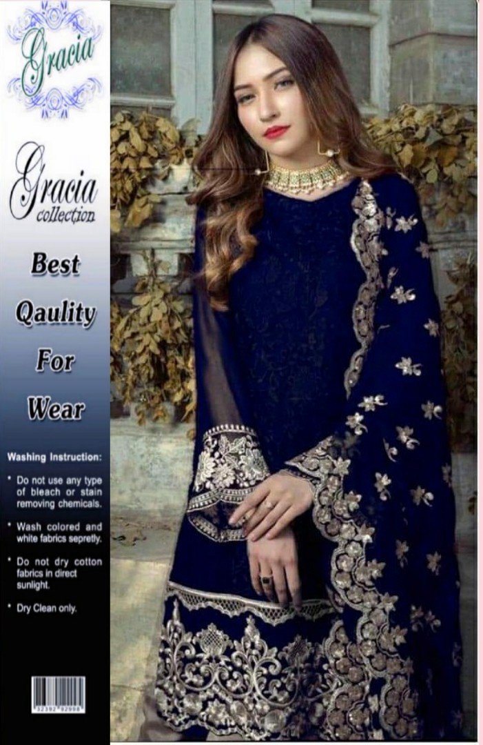 Heavy Embroidered Daman AGHA NOOR