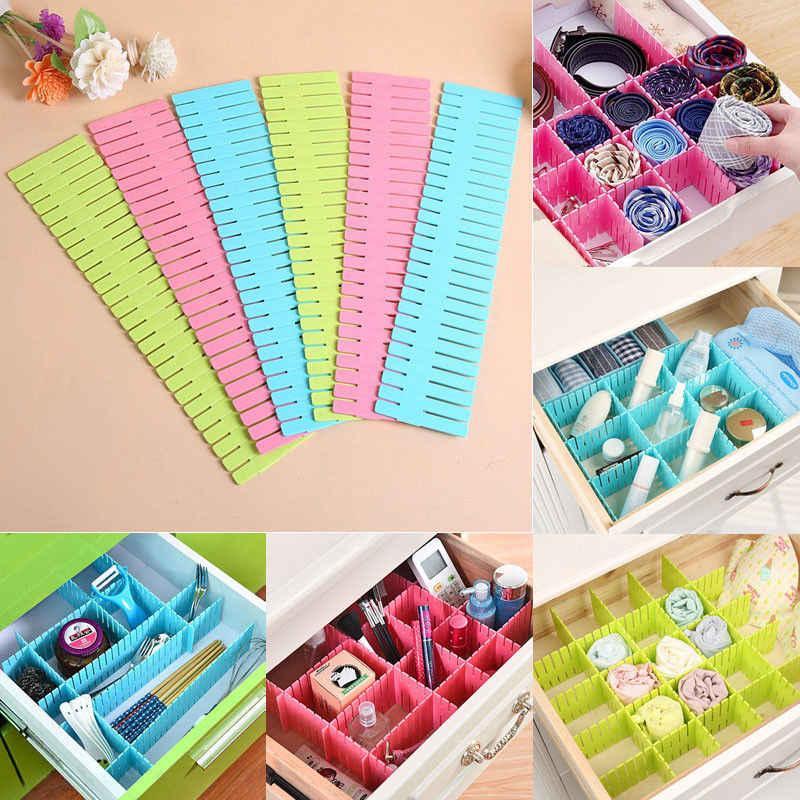 Adjustable 4pcs Of Drawer Organizer