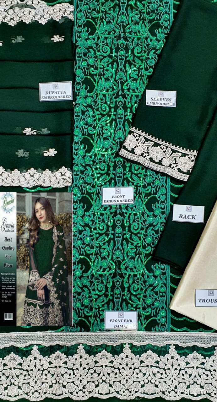 Heavy Embroidered Daman AGHA NOOR