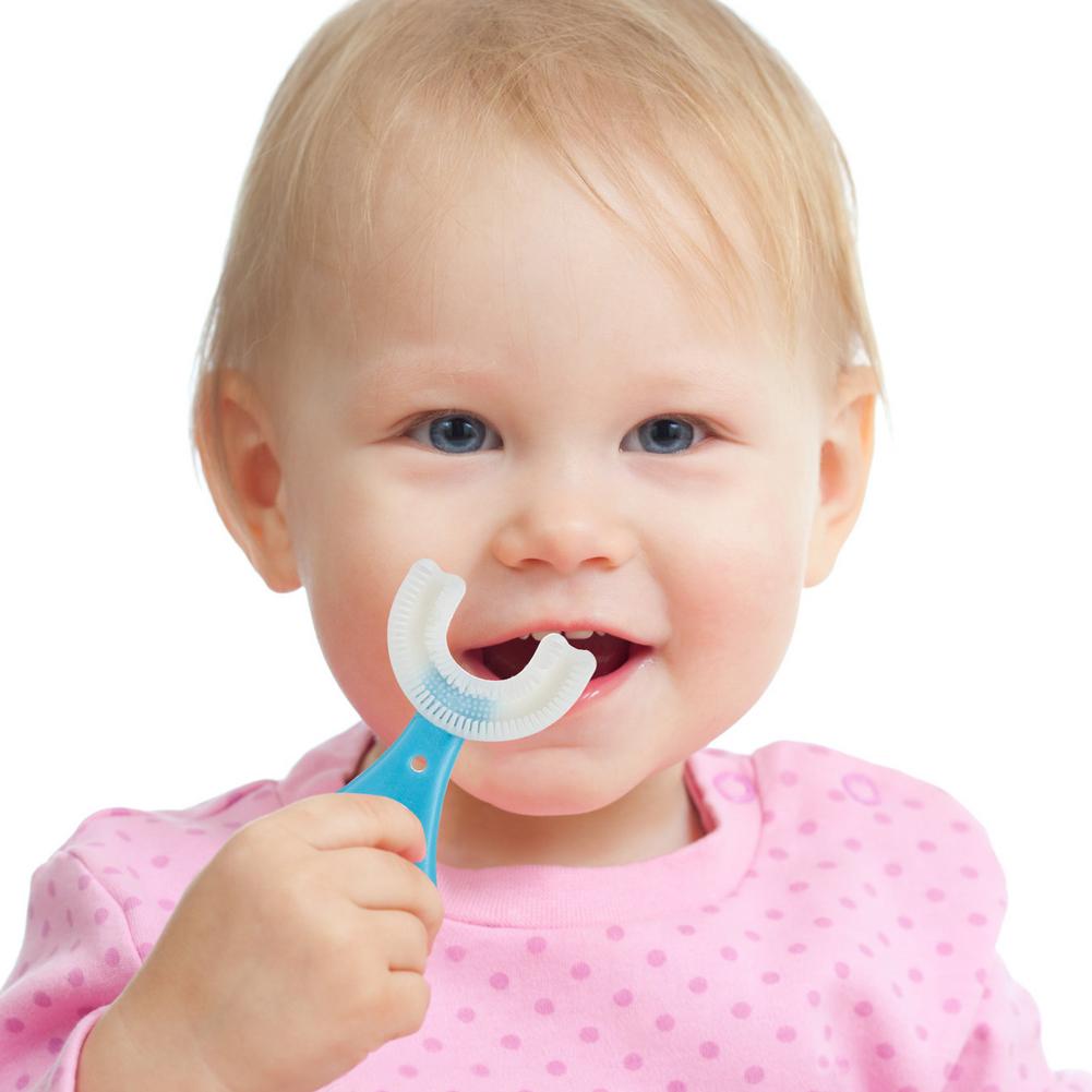 Baby Toothbrush Children 360 Degree U-shaped Child Toothbrush