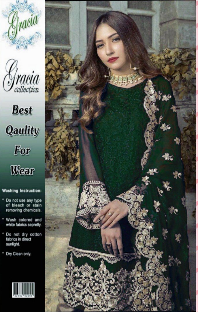 Heavy Embroidered Daman AGHA NOOR