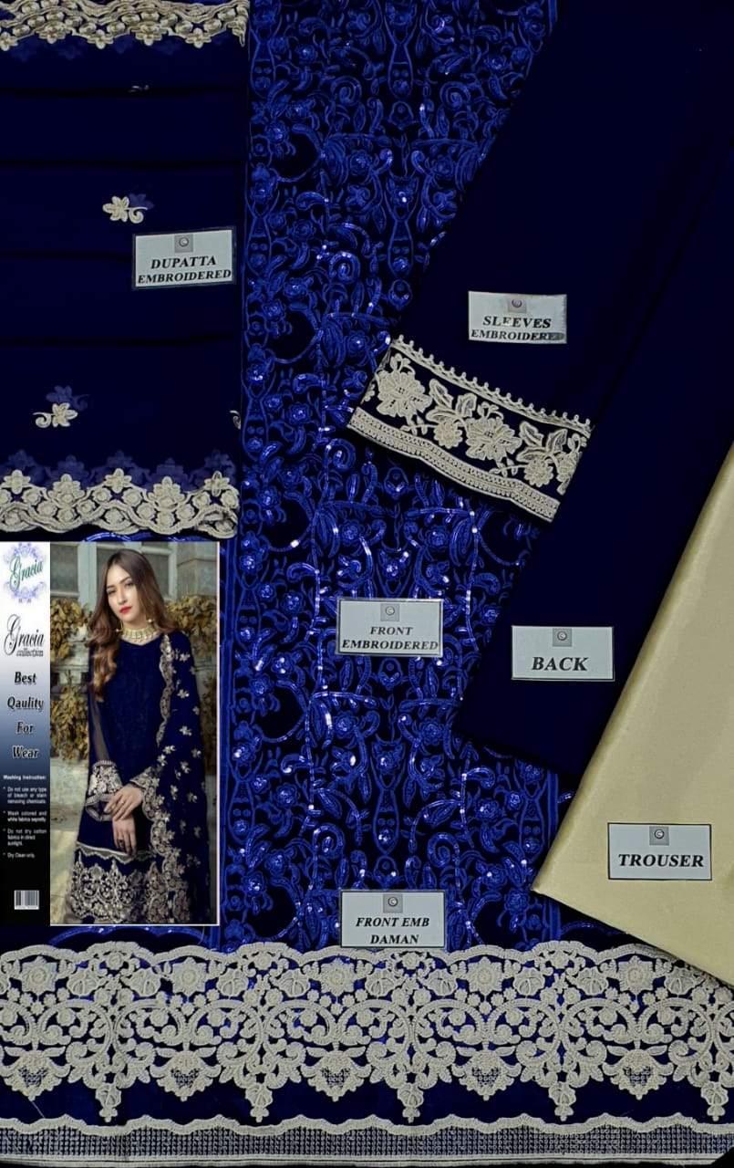 Heavy Embroidered Daman AGHA NOOR