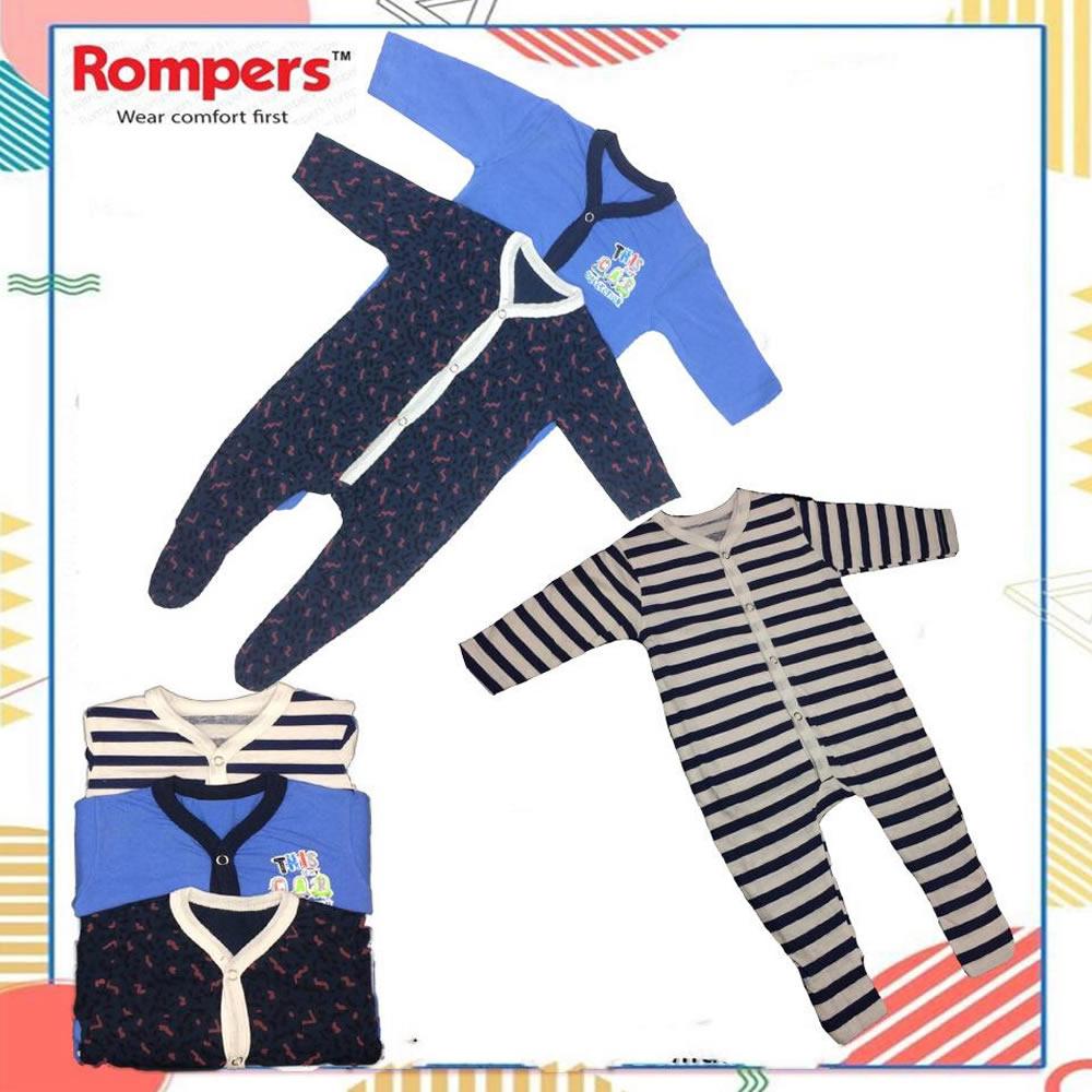 SLEEP SUIT PACK OF 3 For SIZE NEW BORN TO 3 YEARS Deal 1